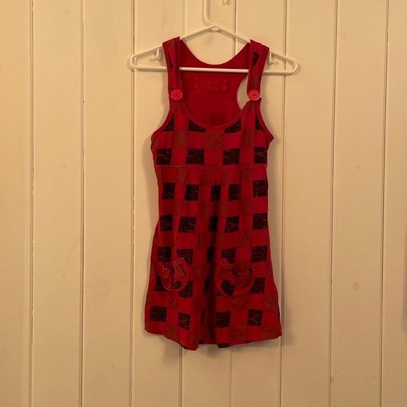 Red and black checkered tank/dress. - Picture 1 of 1